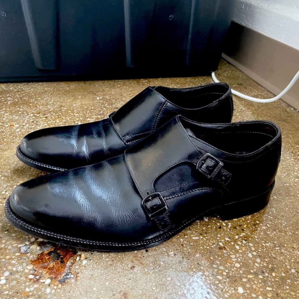 Cole Haan Black Double Monk Strap Men’s Dress Shoes